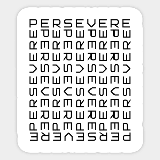 Persevere Old Fantasy-Like Design Sticker